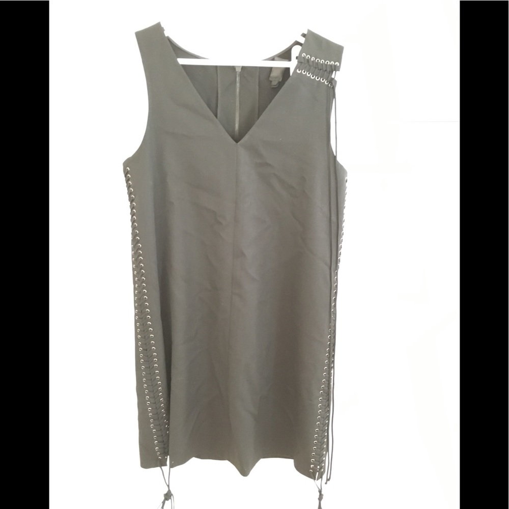 VERA WANG Black little dress corset string style